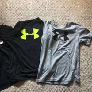 Boys size 6 Under Armour tees, bundle